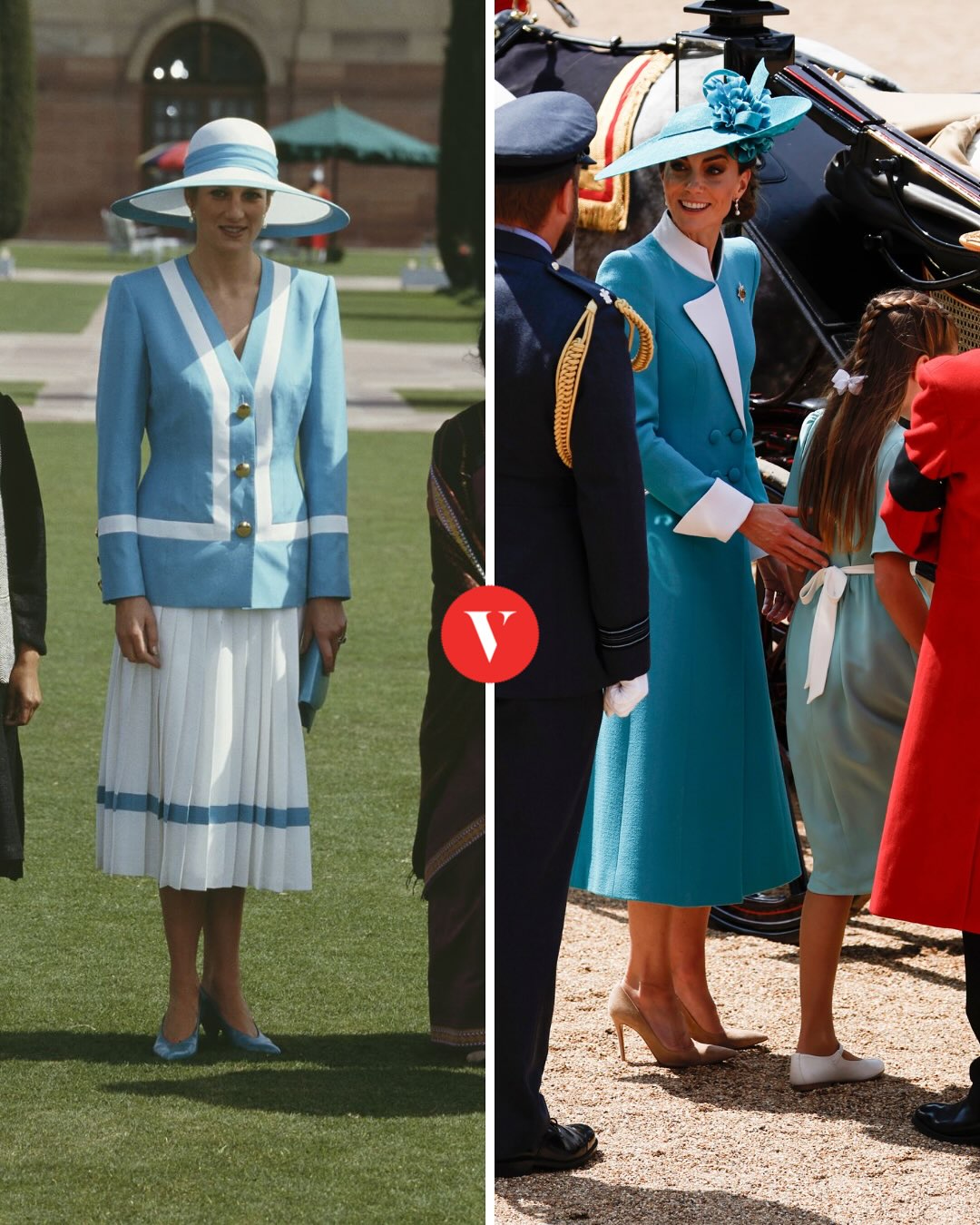 kate-middleton-lo-vuelve-a-hacer-1750070922. 👑En el Trooping the Colour 2025, la princesa de Gales apareció con un look que no solo reafirma su elegancia, sino que rinde homenaje directo a dos íconos de la realeza- Diana (1).jpg